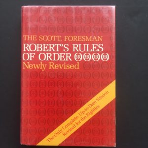 Robert's Rules of Order (Newly Revised)