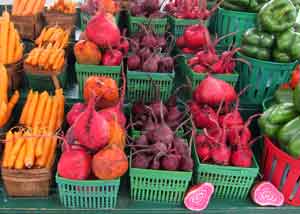 Fresh Vegetables at a Farmer's Market