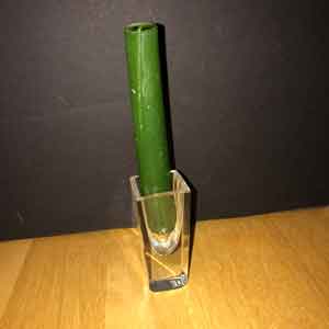 shot glass asa candle holder